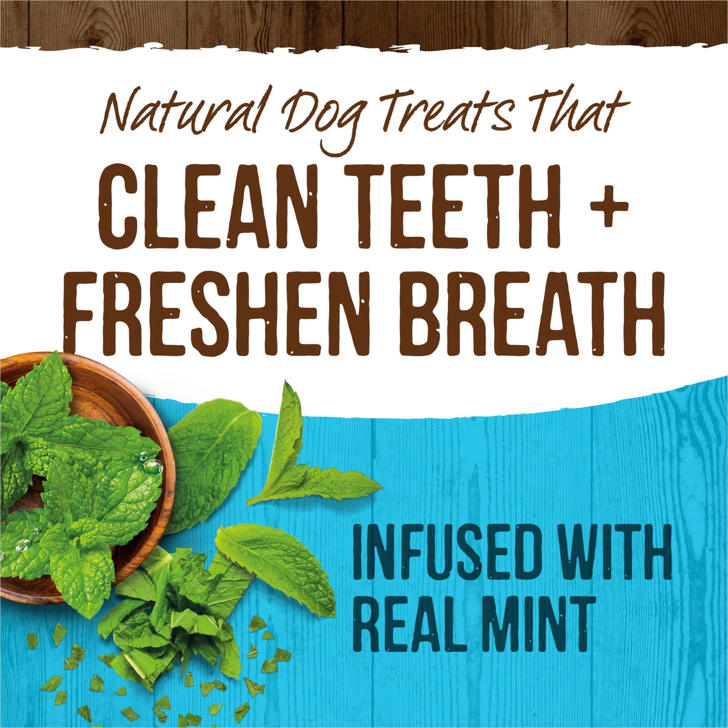 Fresh Kisses Small Dog Treats, Real Mint Flavor Dental Chews, 23 Oz Box (36 Count)